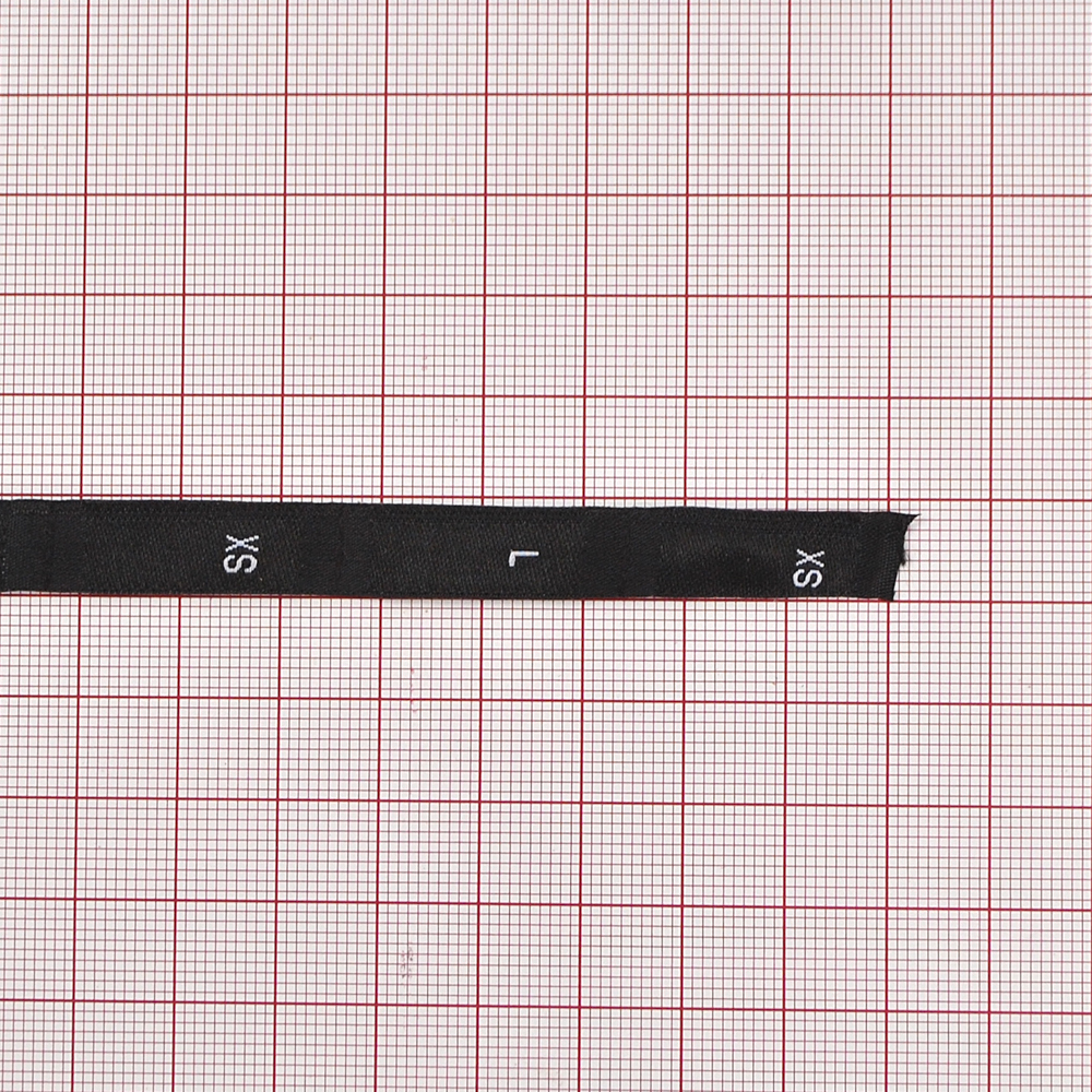 Размерник вышивка 0,8см, черный /70 atki/, 100м. Размерник вышитый