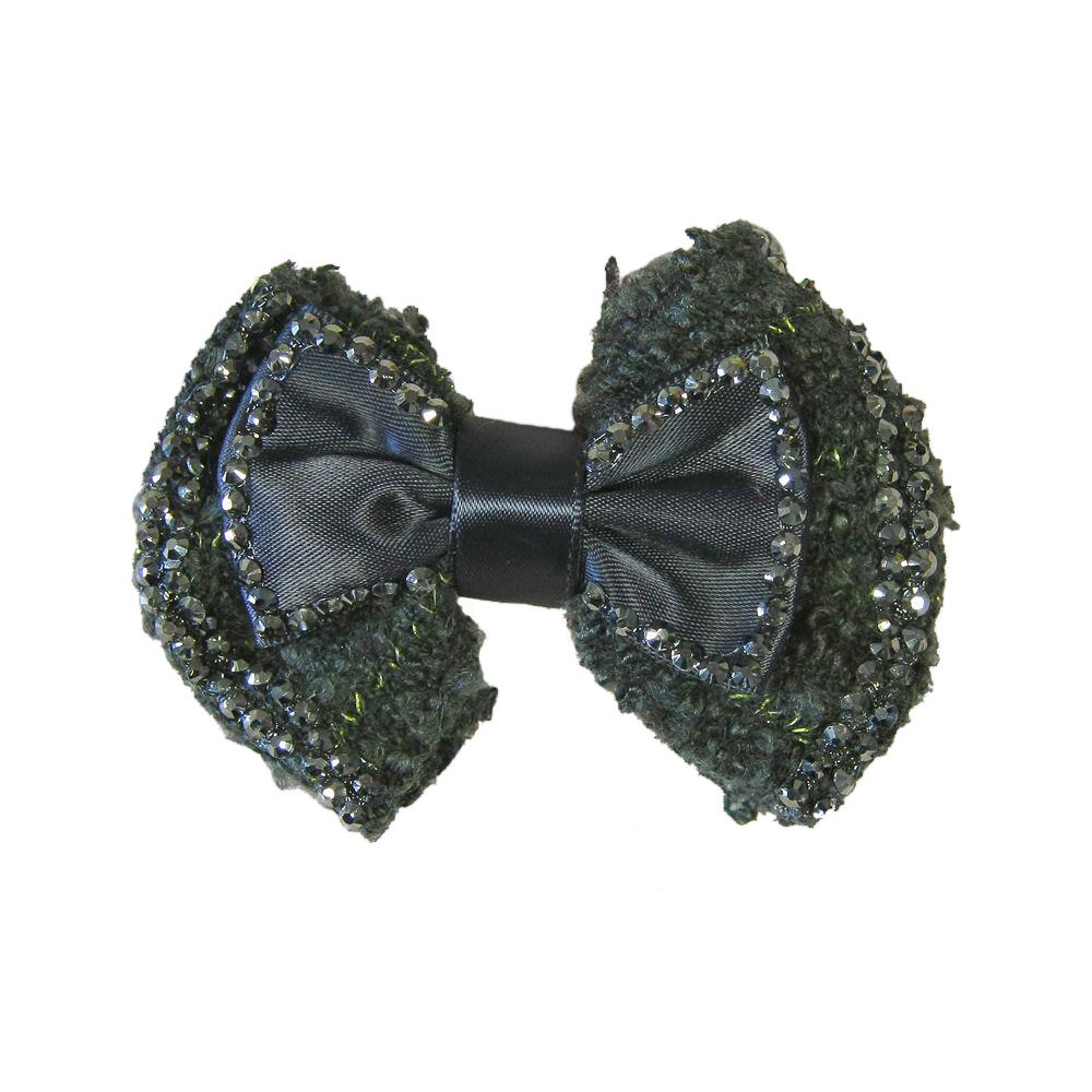 Аппликация декор обувная 31 БАНТ шерстяной, атласн. лента Окантовка-бисер, шт. Аппликации Пришивные Цветы Банты